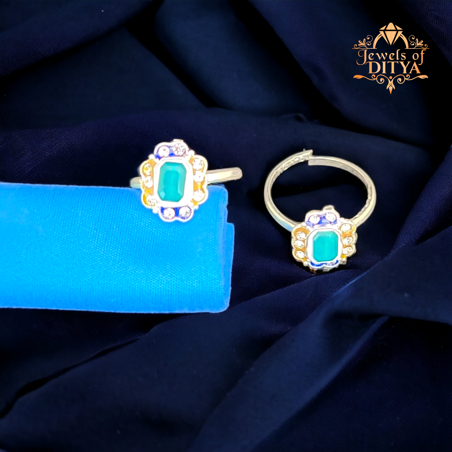 Center Stone Inspired micro AD crafted Toe Ring