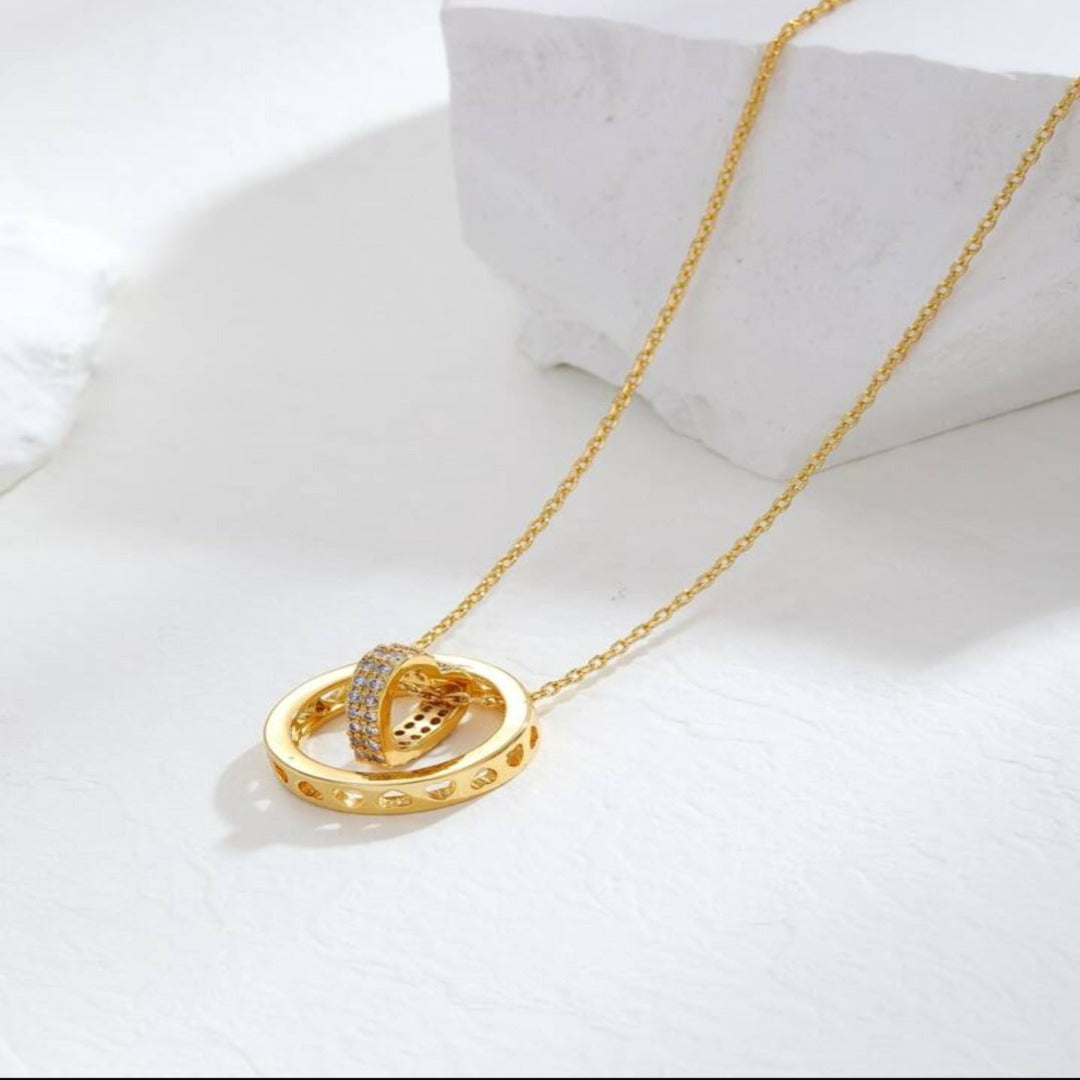 Good Vibe Gold Plated Pendant Chain in 925 Silver