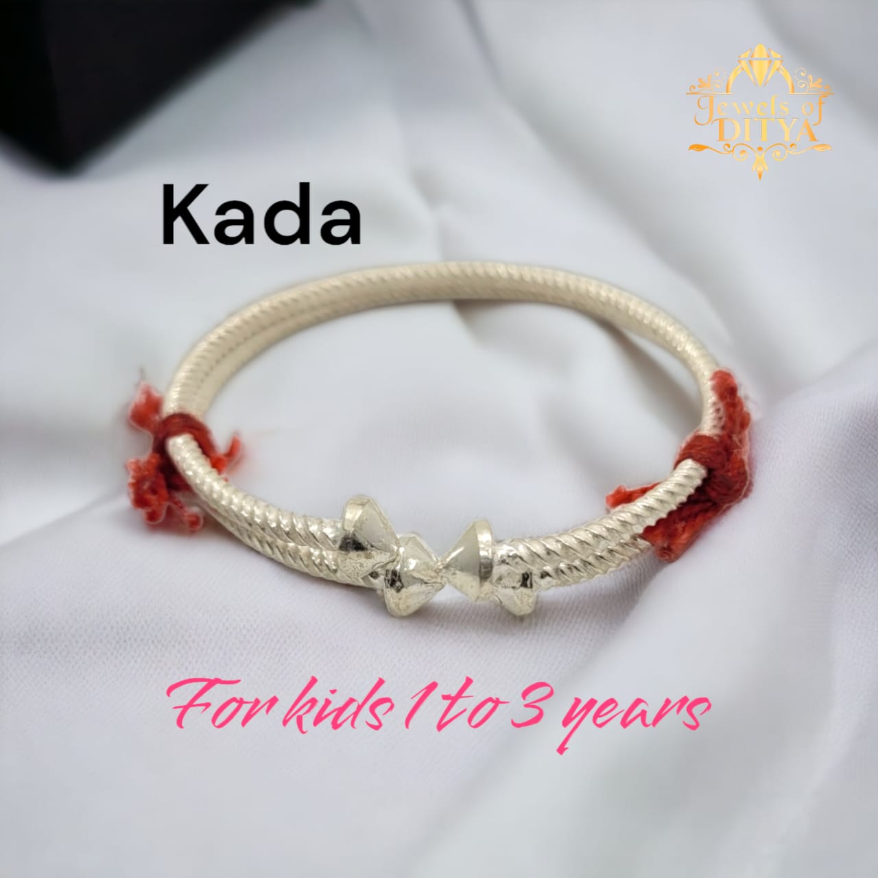 Pure Silver traditional kada for kids