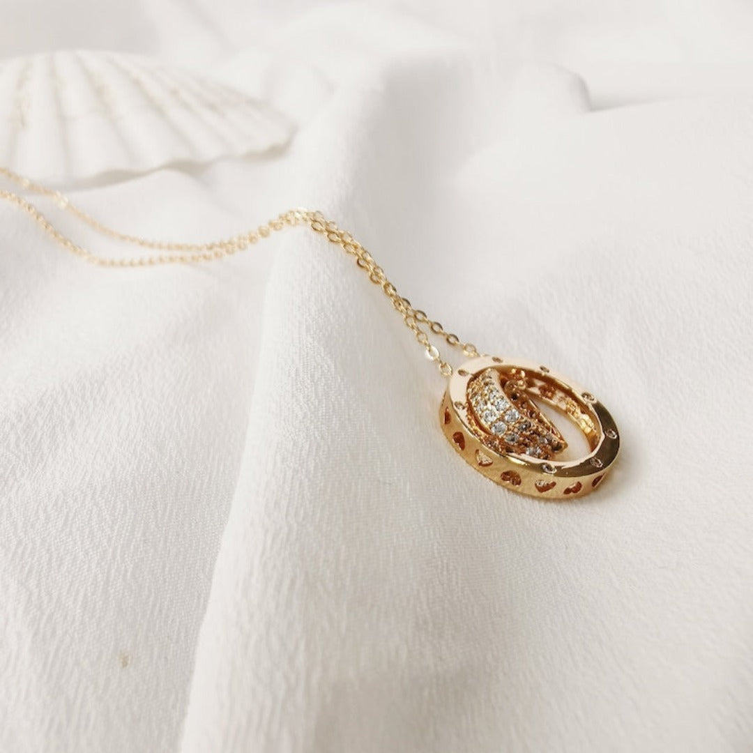 Good Vibe Gold Plated Pendant Chain in 925 Silver