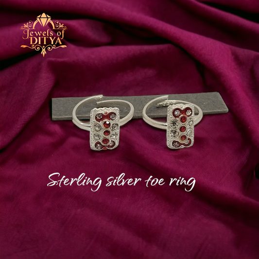 Stunning Silver Toe Ring