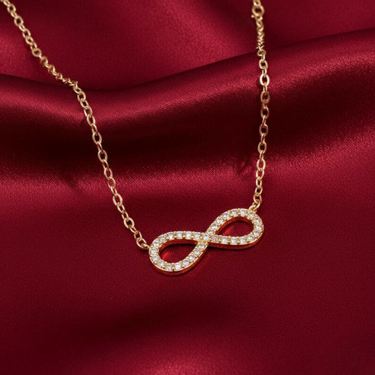Eternal Infinity Pendant - 22K Gold Plated 925 Sterling Silver
