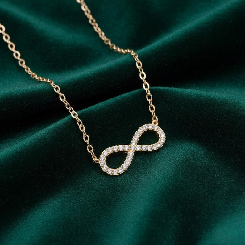Eternal Infinity Pendant - 22K Gold Plated 925 Sterling Silver