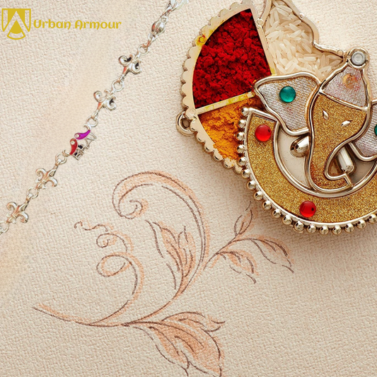 Pure Silver Bhai Rakhi By Urban Armour